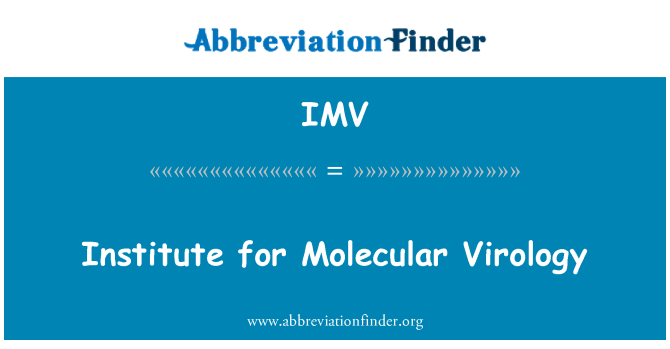 IMV: Instituto de Virología Molecular