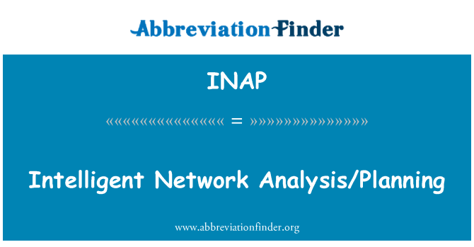 INAP: Intelligenta nät analys/planering