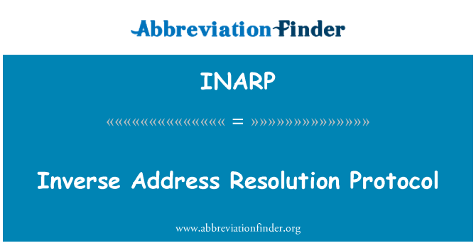 INARP: Käänteinen Address Resolution Protocol