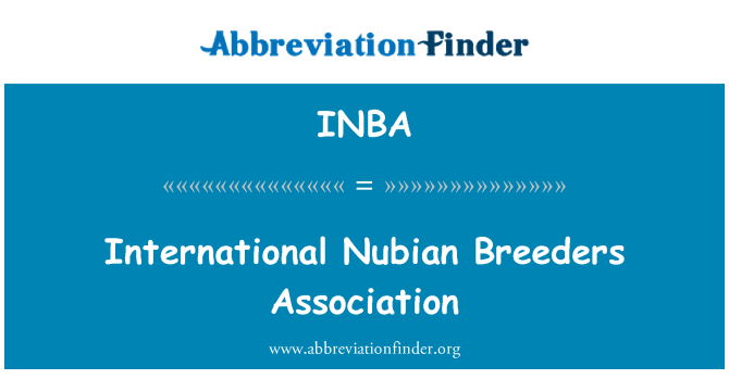INBA: International Nubian Breeders Association