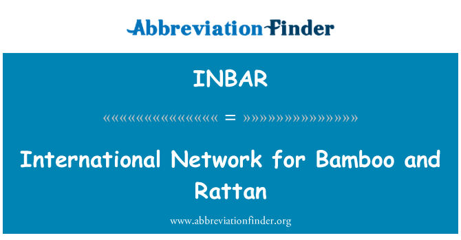 INBAR: Réseau international sur le bambou et le rotin