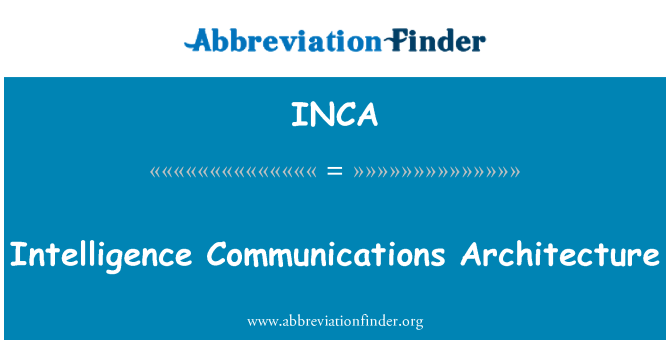 INCA: 情報通信體系結構