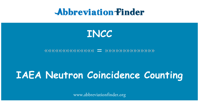 INCC: MAAE neutronů náhoda počítání