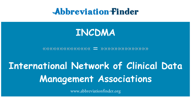 INCDMA: 임상 데이터 관리 협회의 국제 네트워크