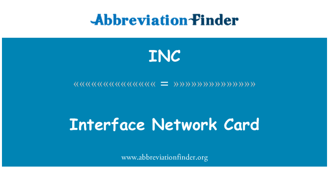 INC: Grensesnittkort for nettverk