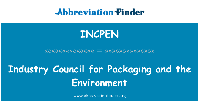 INCPEN: Industry Council for Packaging and the Environment