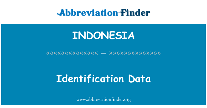 INDONESIA: पहचान डेटा