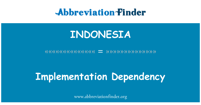 INDONESIA: Dipendenza fuq l-implimentazzjoni