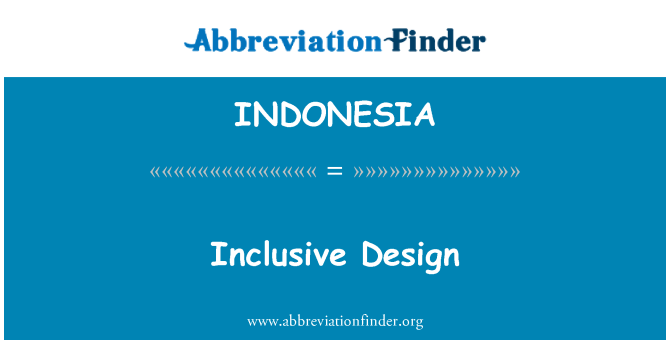 INDONESIA: Disinn inklussiv