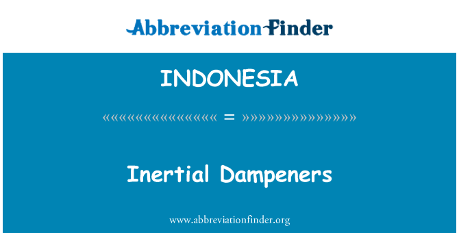 INDONESIA: Amortidors inercials