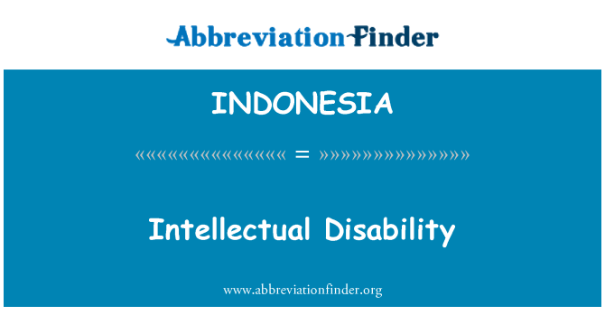INDONESIA: Intellectual Disability