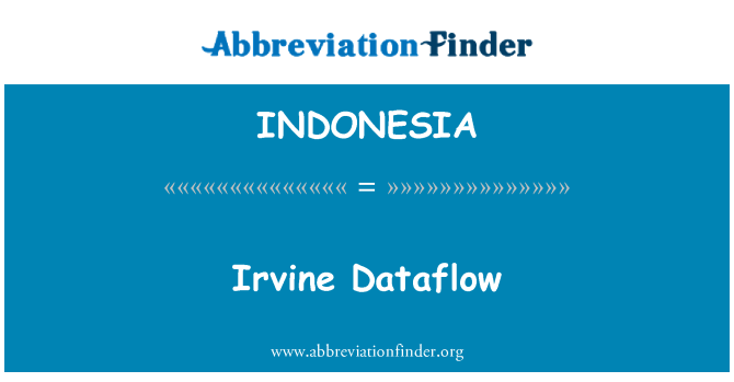 INDONESIA: Irvine Dataflow