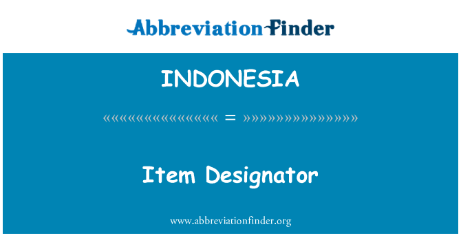 INDONESIA: Indikatur ta ' oġġett