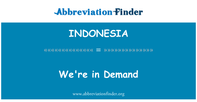 INDONESIA: Aħna qed fid-domanda