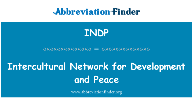 INDP: Interkulturalne mreže za razvoj i mir