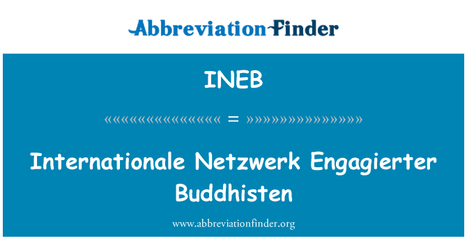 INEB: Internationale Netzwerk Engagierter Buddhisten