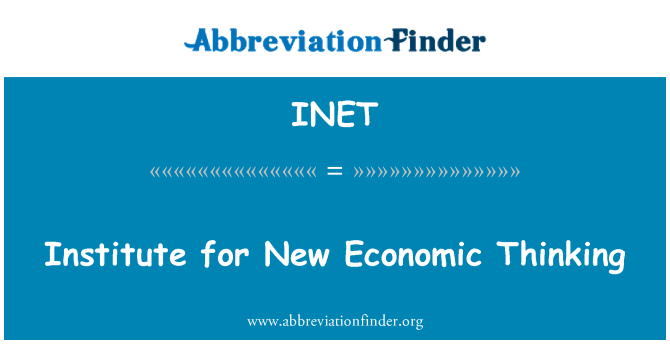 INET: Institute for New Economic Thinking