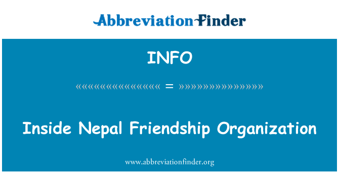 INFO: Nepal l' Amitié òganizasyon