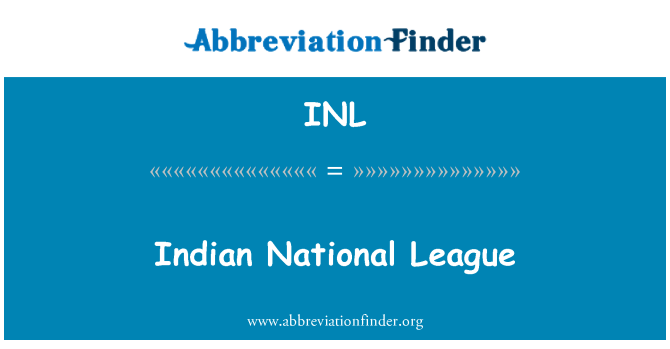 INL: 印度全国联盟