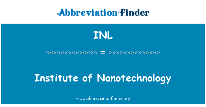 INL: 納米技術研究所