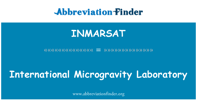 INMARSAT: International Microgravity Laboratory