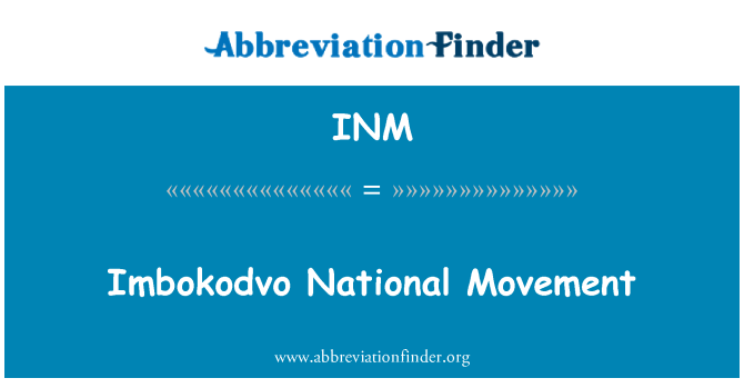 INM: Imbokodvo 国家运动