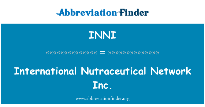 INNI: Nutraceutiques International rezo Inc