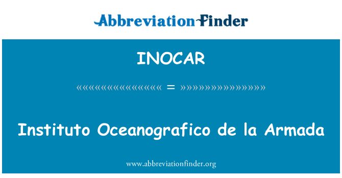 INOCAR: Instituto Oceanográfico de la Armada