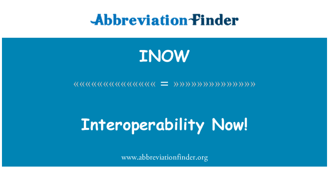 INOW: Interoperabilnost zdaj!