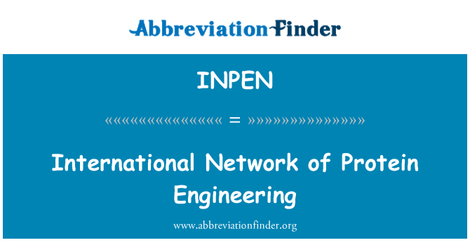INPEN: เครือข่ายนานาชาติวิศวกรรมโปรตีน