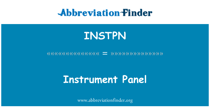 INSTPN: لوحة العدادات