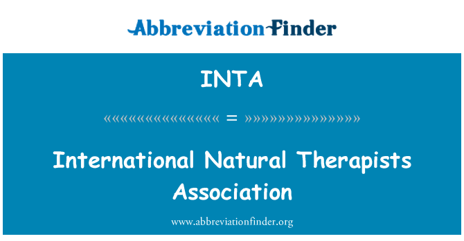 INTA: L-Assoċjazzjoni Internazzjonali Therapists naturali