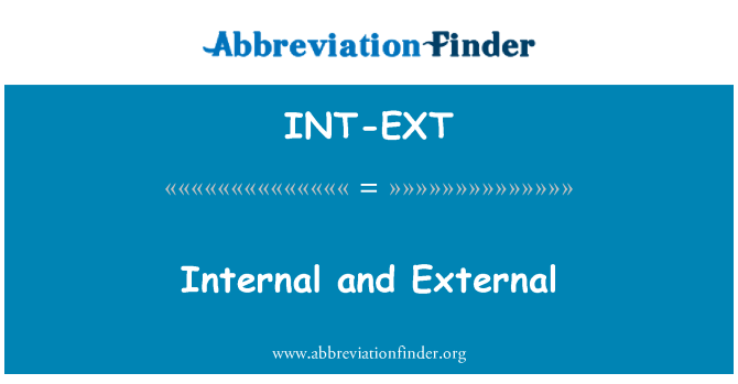 INT-EXT: Interne og eksterne