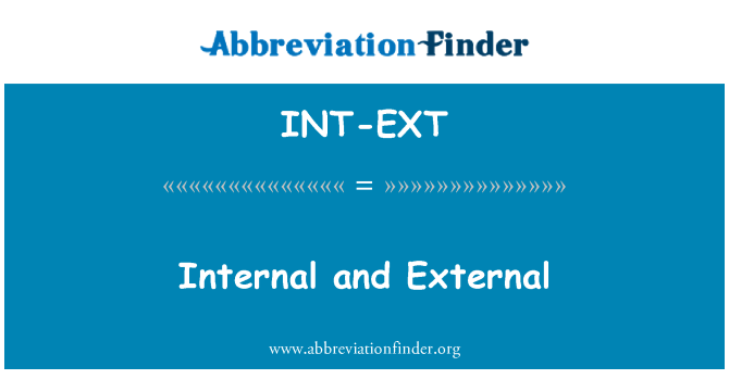 INT-EXT: Internos e externos