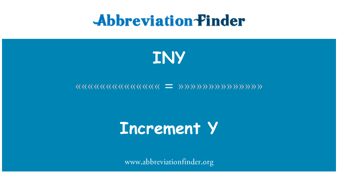 INY: Incremento Y