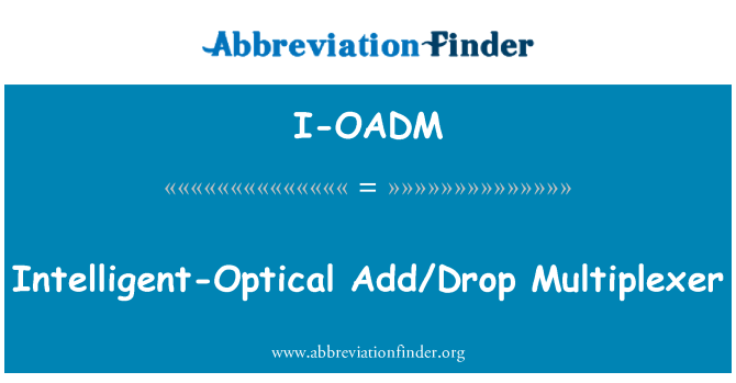 I-OADM: Òptica intel·ligent afegir/gota Multiplexador