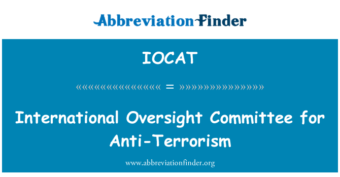 IOCAT: Internasjonale Oversight Committee for anti-terrorisme