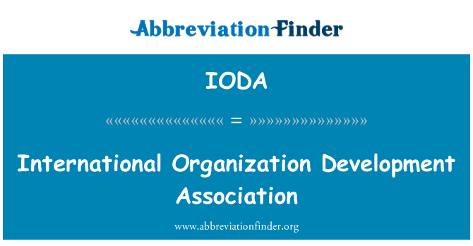 IODA: Asociaţia de dezvoltare internaţională Organizaţia