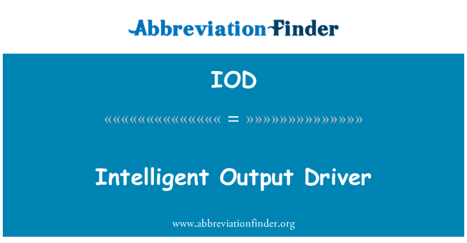IOD: Intelligens kimeneti vezrl