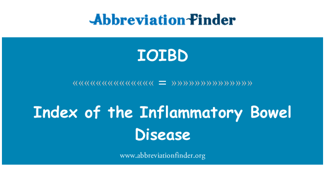 IOIBD: Indekset for den inflammatoriske tarmsygdom