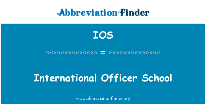 IOS: Internationale Officer School