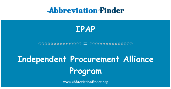 IPAP: Program Aliansi independen pengadaan