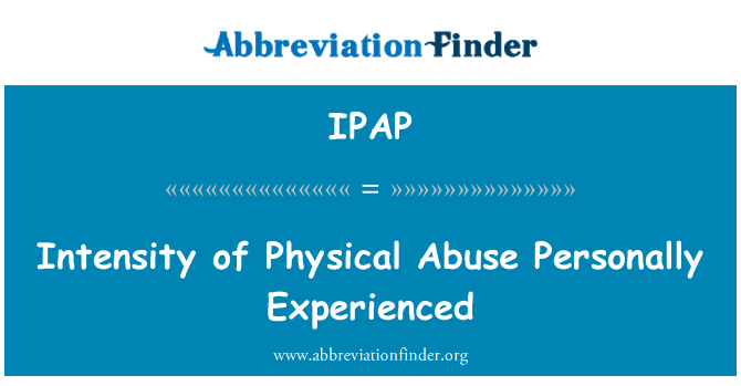 IPAP: Entansite de abi fizik pèsonèlman Expérience