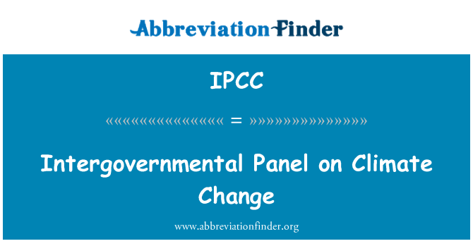 IPCC: Panel antara kerajaan tentang perubahan cuaca