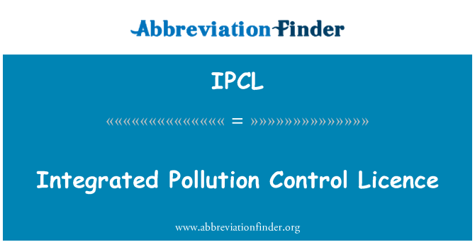 IPCL: רישיון בקרת זיהום משולב