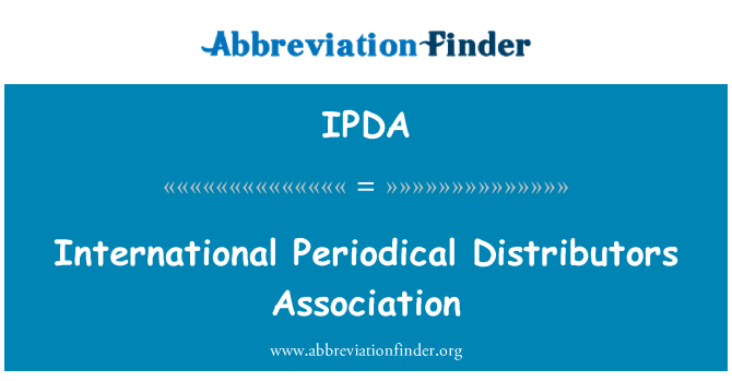 IPDA: Distributor berkala Internasional Asosiasi