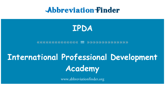 IPDA: Mezinárodní Professional Development akademie