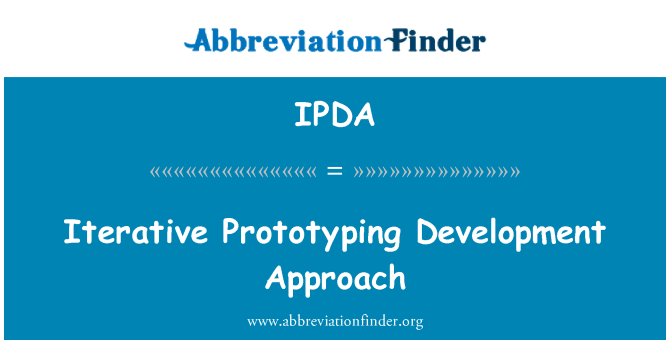 IPDA: שטנץ איטרטיבית לפיתוח גישה