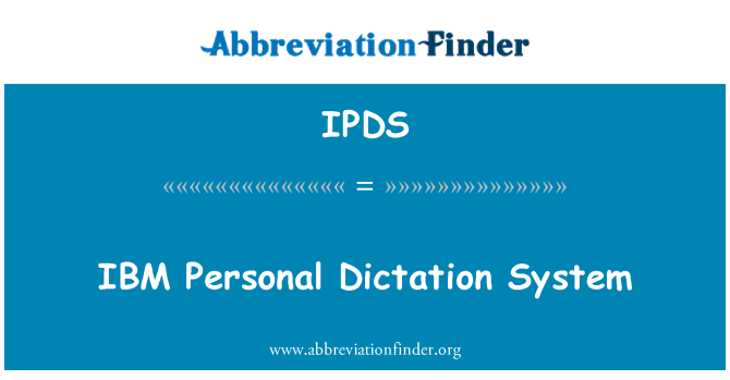 IPDS: Sistema ddetta IBM personali