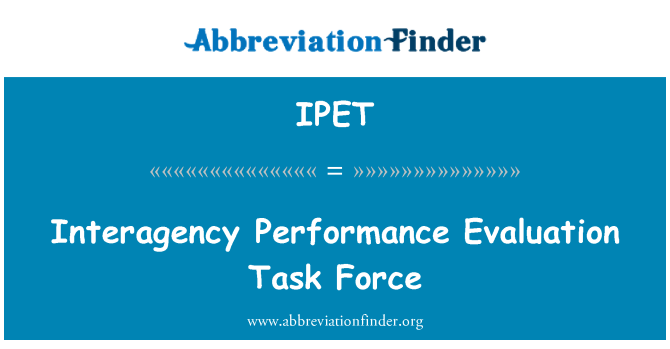 IPET: Evaluasi kinerja Interagency Task Force